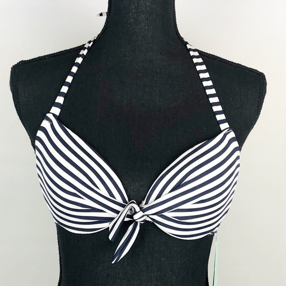 H&M | Striped Swimsuit Top | 34B - Picture 1 of 6